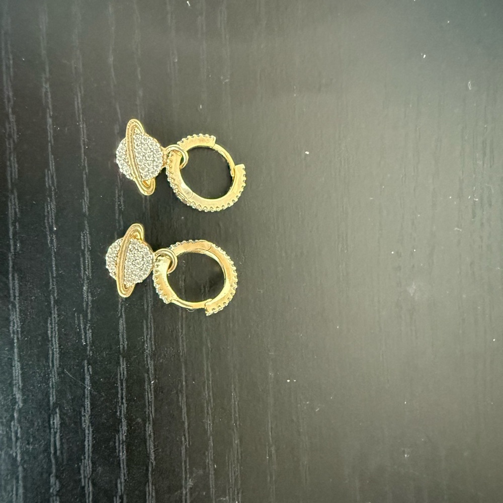 Gold and Silver Hoop Earrings